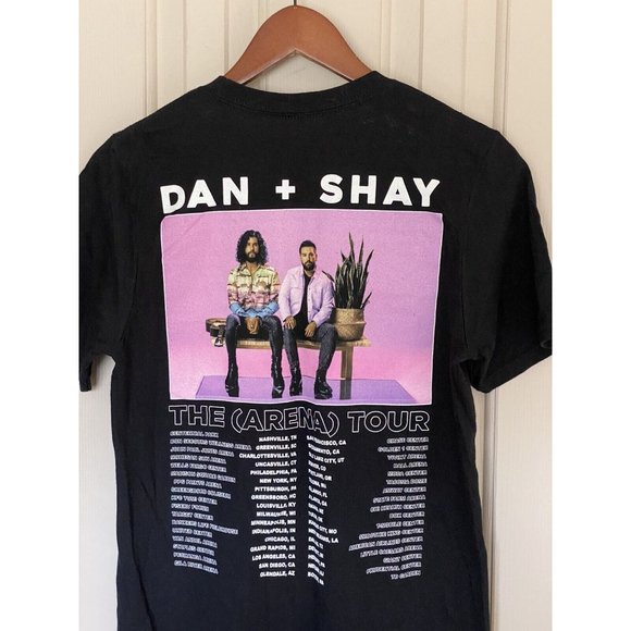 Dan + Shay Concert T-Shirt 2021 The Arena Tour Black Short Sleeve Size S - Picture 5 of 6